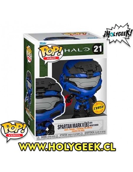 FUNKO POP! GAMES: HaloInfinite- MarkV w/Blue Energy Sword 21 CHASE Ver.