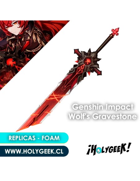 Espada Genshin Impact Wolf Gravestone FOAM
