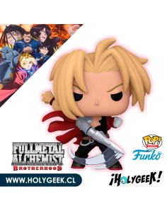 figura de vinilo Funko Pop! de Edward Elric de Fullmetal Alchemist, con su automail y su hoja.