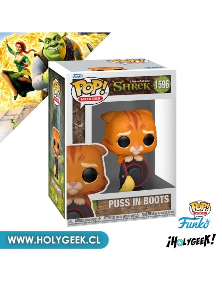 FUNKO POP! MOVIES Shrek DreamWorks 30th Anniversary - Puss in Boots with Hat - 1596