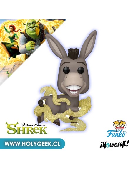 FUNKO POP! MOVIES Shrek DreamWorks 30th Anniversary - Donkey Glitter - 1598
