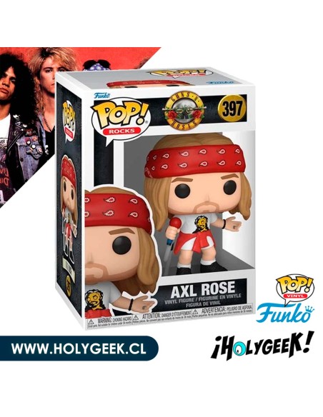 FUNKO POP! Rocks: Guns N' Roses S2 - Axel Rose (1992) 397 Reg Ver.