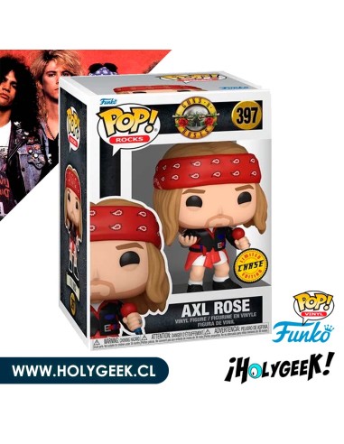 FUNKO POP! Rocks: Guns N' Roses S2 - Axel Rose (1992) 397 CHASE Ver.