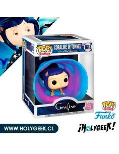 Funko Pop! Deluxe que representa a Coraline arrastrándose por un túnel oscuro y misterioso. 2