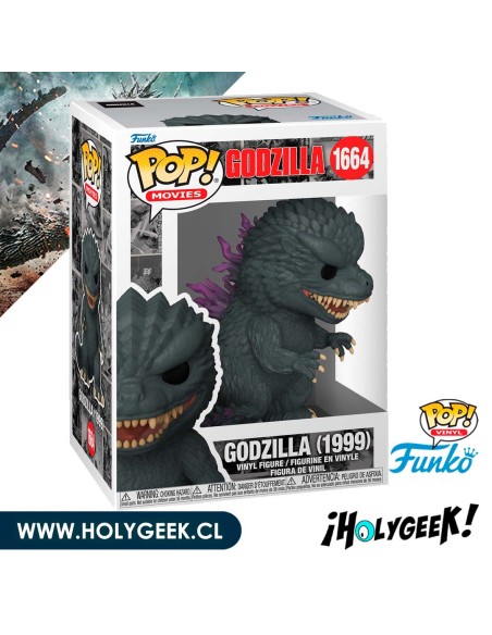 Funko Pop! de Godzilla, con el diseño de su aparición en la película de 1999.