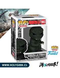 Funko Pop! de Godzilla, el monstruo gigante de las películas. con su cuerpo escamoso de color gris y negro, 2