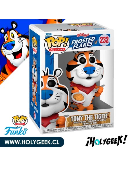 Funko Pop! de Tony the Tiger, el icónico personaje de los cereales Zucaritas, tal como lucía en 1984.