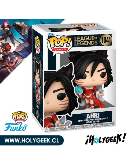 Ahri de League of Legends, número 1041, con sus orbes de espíritu.