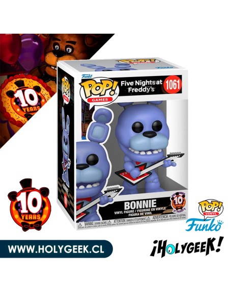 Funko Pop! de Bonnie, el conejo animatrónico del videojuego Five Nights at Freddy's