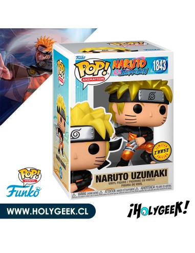 Funko Pop! Naruto: Shippuden Naruto Uzumaki with Shuriken 1843 CHASSE Ver.