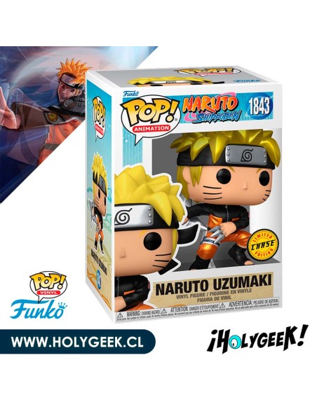 Funko Pop! Naruto: Shippuden Naruto Uzumaki with Shuriken 1843 CHASSE Ver.