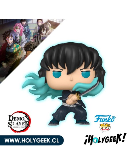 Funko Pop! de Muichiro Tokito de Demon Slayer en una pose de ataque