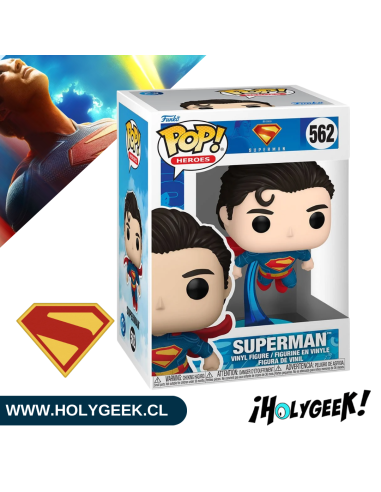 Funko Pop! de Superman, con su traje clásico,