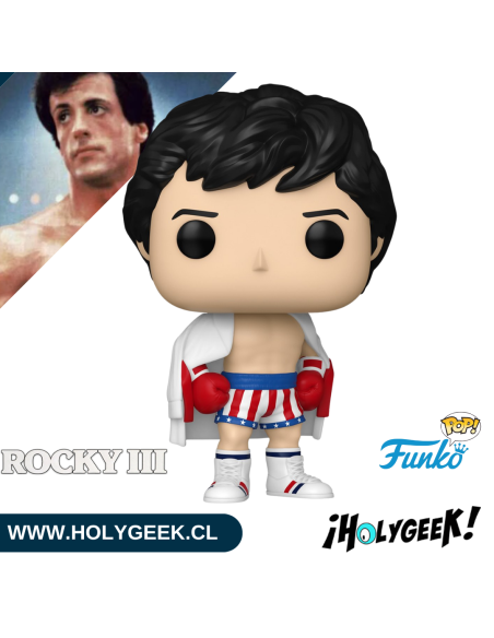 Pop de Rocky Balboa versión Rocky III. Con guantes y ropa de boxeo