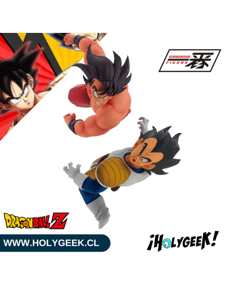 Son Goku y Vegeta en plena batalla.