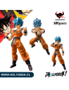 Goku Super Saiyan God Super Saiyan, en pose de combate.