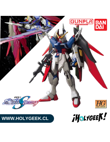 Figura articulada para armar, con armas y alas móviles. Ideal para fans de Gundam SEED Destiny.