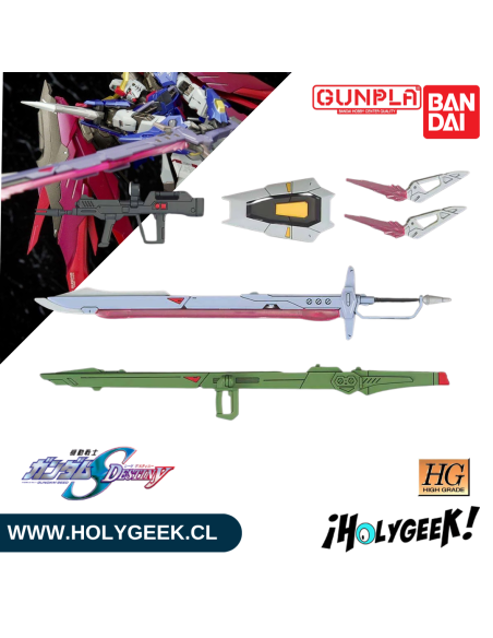 Figura articulada para armar, con armas y alas móviles. Ideal para fans de Gundam SEED Destiny.