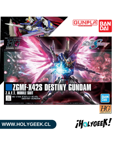 Figura articulada para armar, con armas y alas móviles. Ideal para fans de Gundam SEED Destiny.