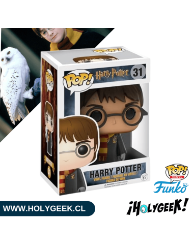 Figura coleccionable del joven mago con su lechuza Hedwig