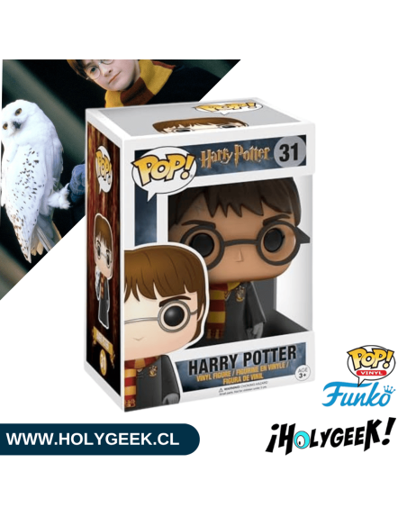 Figura coleccionable del joven mago con su lechuza Hedwig