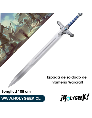 Defensor de Ventormenta - Replica Espada de soldado de infantería Warcraft