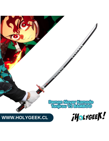 Réplica Katana Kamado Tanjirou V2 Bamboo (Demon Slayer) Madera