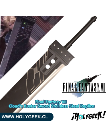 Réplica Buster Sword de Cloud (Final Fantasy) Acero de Carbono