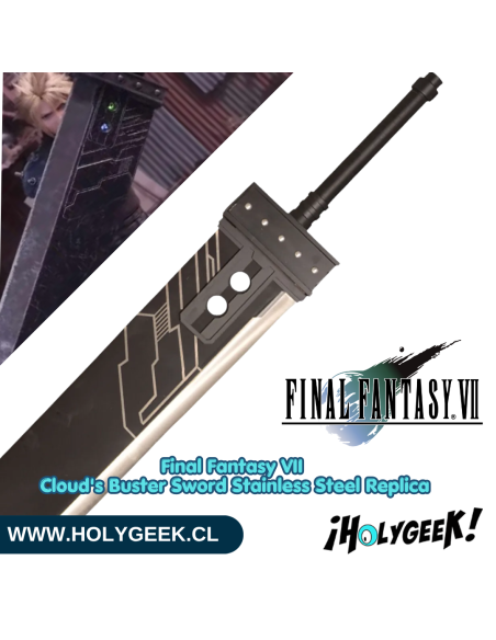 Réplica Buster Sword de Cloud (Final Fantasy) Acero de Carbono