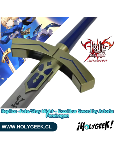 Réplica Espada Excalibur Artoria Pendragon (Fate Stay Night) Acero de Carbono