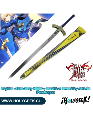 Réplica Espada Excalibur Artoria Pendragon (Fate Stay Night) Acero de Carbono