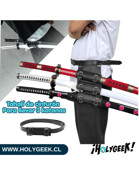 Tahalí de cinturón para llevar 3 katanas