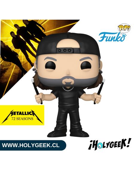 Funko Pop! Rocks número 485 de Lars Ulrich de Metallica edición 72 Seasons