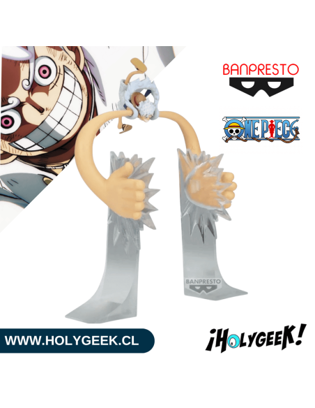 Figura One Piece Fight Log: Monkey D. Luffy - Gear 5 Vol. 5 | Banpresto Original HolyGeek
