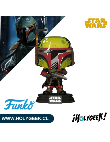 Funko Pop Boba Fett Retro 769 mostrando su diseño vintage