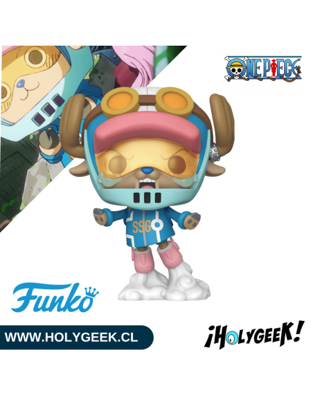 Animation One Piece Chopper (Egg) #2148 con traje futurista y base de vapor,