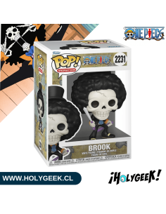 Brook mostrando los detalles de su diseño, vestimenta y postura musical característica. 2