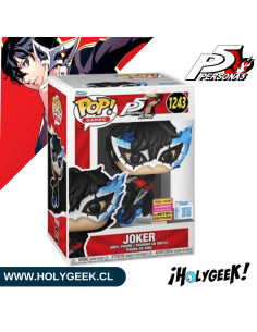 Joker mostrando los detalles de la máscara, el arma, la daga y los efectos de fuego dinámicos. 2