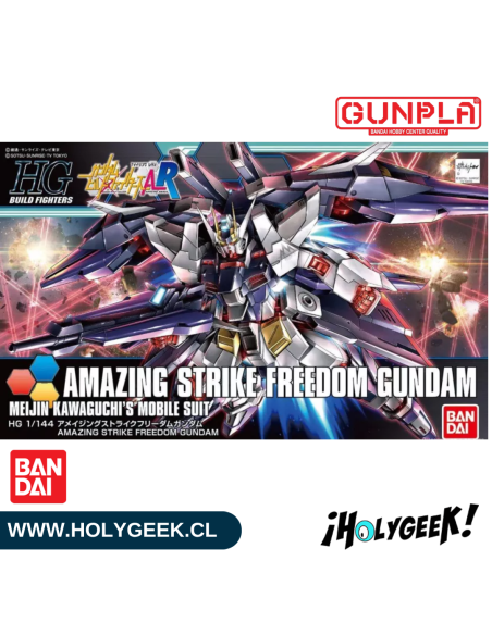 Caja de presentación del Model Kit HG 1/144 Amazing Strike Freedom Gundam