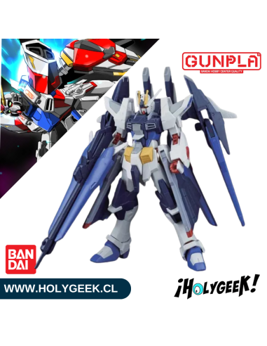 Figura ensamblada del Amazing Strike Freedom Gundam mostrando sus alas y armamento desplegado