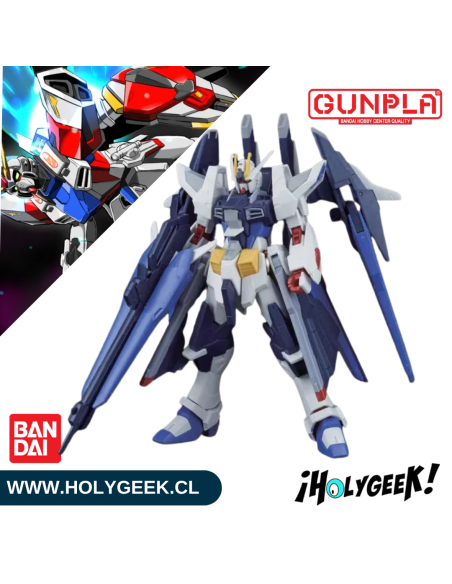 Figura ensamblada del Amazing Strike Freedom Gundam mostrando sus alas y armamento desplegado