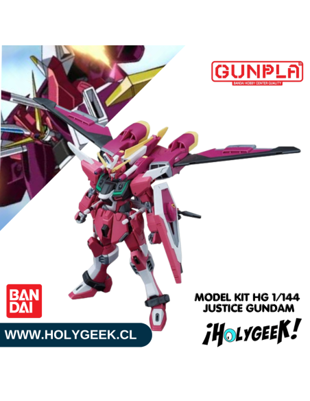 Figura ensamblada del Infinite Justice Gundam mostrando su mochila Fatum-01