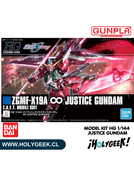 Caja de presentación del Model Kit HGCE 1/144 Infinite Justice Gundam