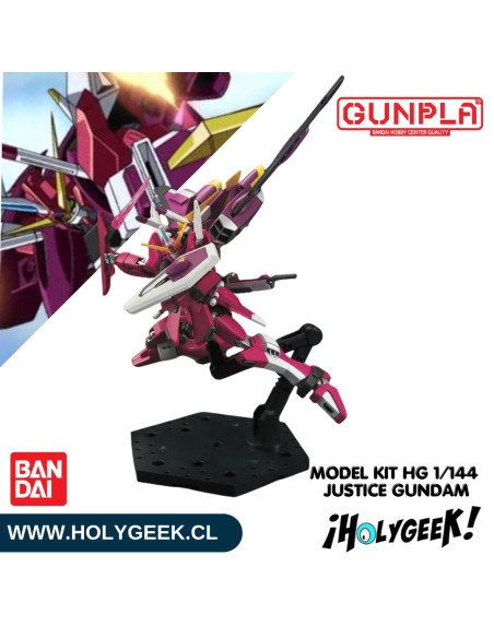 Figura ensamblada del Infinite Justice Gundam mostrando su mochila Fatum-01