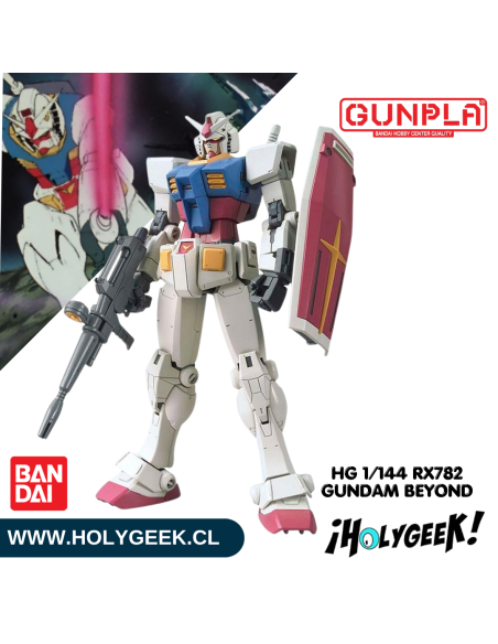 Figura ensamblada del RX-78-2 Gundam Beyond Global mostrando su alta articulación y accesorios