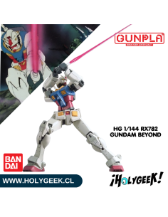 Figura ensamblada del RX-78-2 Gundam Beyond Global mostrando su alta articulación y accesorios 2