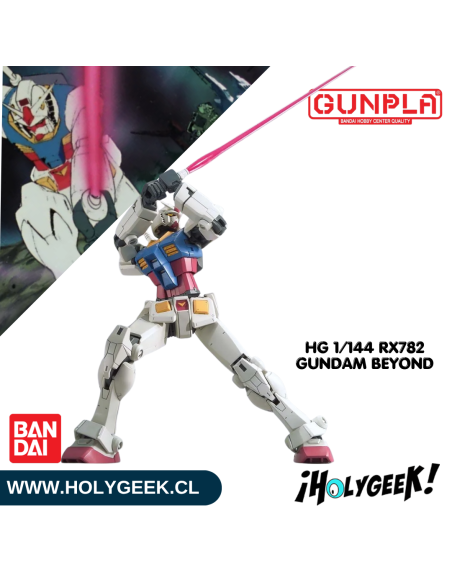 Figura ensamblada del RX-78-2 Gundam Beyond Global mostrando su alta articulación y accesorios