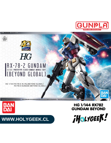 Caja de presentación del Model Kit HG 1/144 RX-78-2 Gundam Beyond Global d