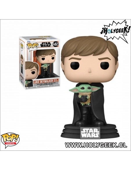 Funko Pop! Star Wars:	Mandalorian- Luke W/Child 482