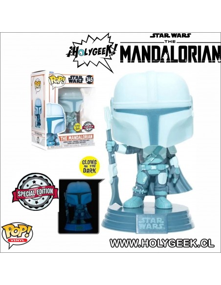 Funko POP Star Wars: Mandalorian - Mandalorian(Holo) Specialty Series